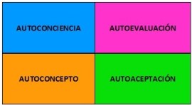 autoconcepto,  J.A. Marina, autoconocimiento, autoconciencia, autoevaluación, autoaceptación, automotivación, autonomía,  educación emocional,  bienestar,  capacidades,  competencias, frustración, angustia, Rita Pierson,  conexión, coaching, factor emprendedor, pnl,  error = aprendizaje, expectativas, filtro, modelo, flexibilidad, pensamiento divergente y creativo, aceptación personal, elogio, estilo de disciplina, límites, valores personales, directrices, objetivos , crecimiento interior,  aproximaciones sucesivas, feedback,  notas, calificaciones, inteligencias múltiples de H. Gardner, esfuerzo,  comparación intrapersonal, delegar,  responsabilidad,  perseverancia