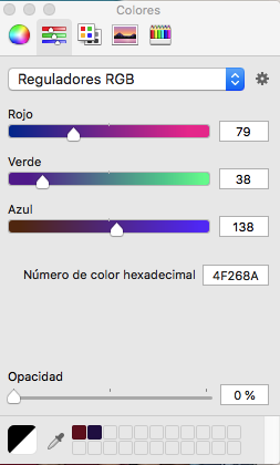 Mezclador colores primarios RGB