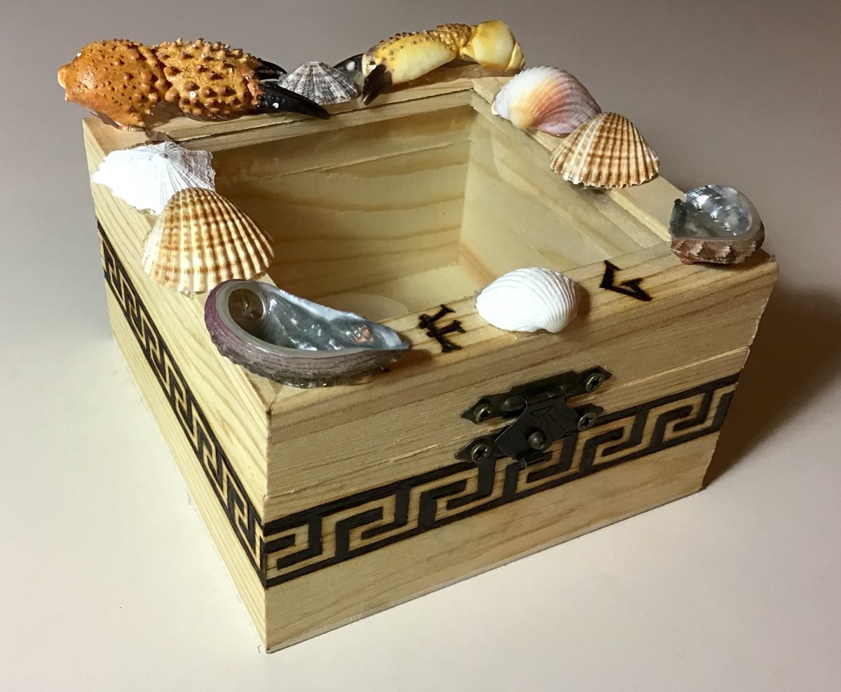 Caja marina pirograbada 01