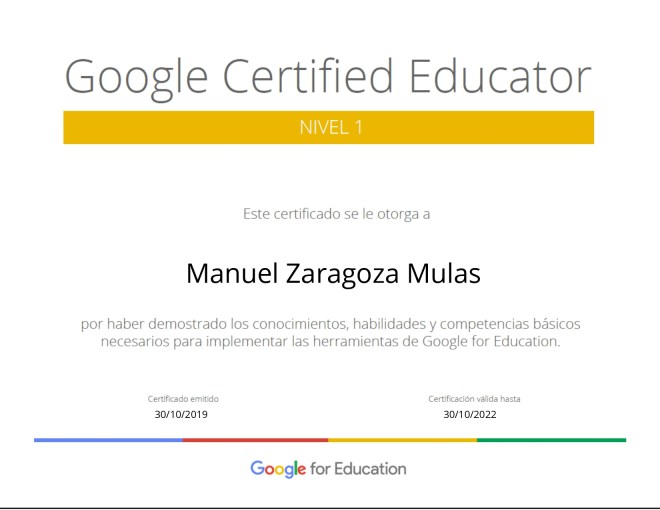 Google Certified Educator Level 1