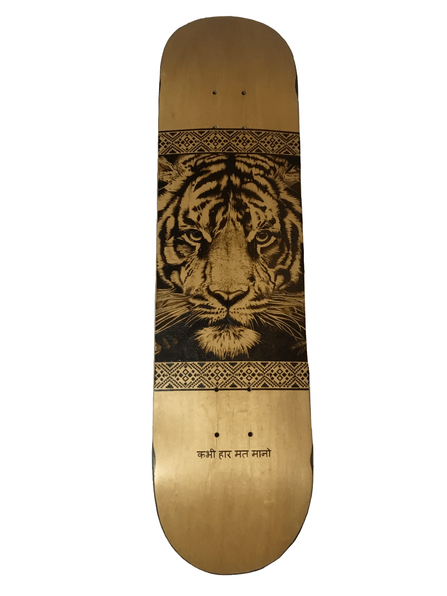 Tigre de Bengala pirograbado