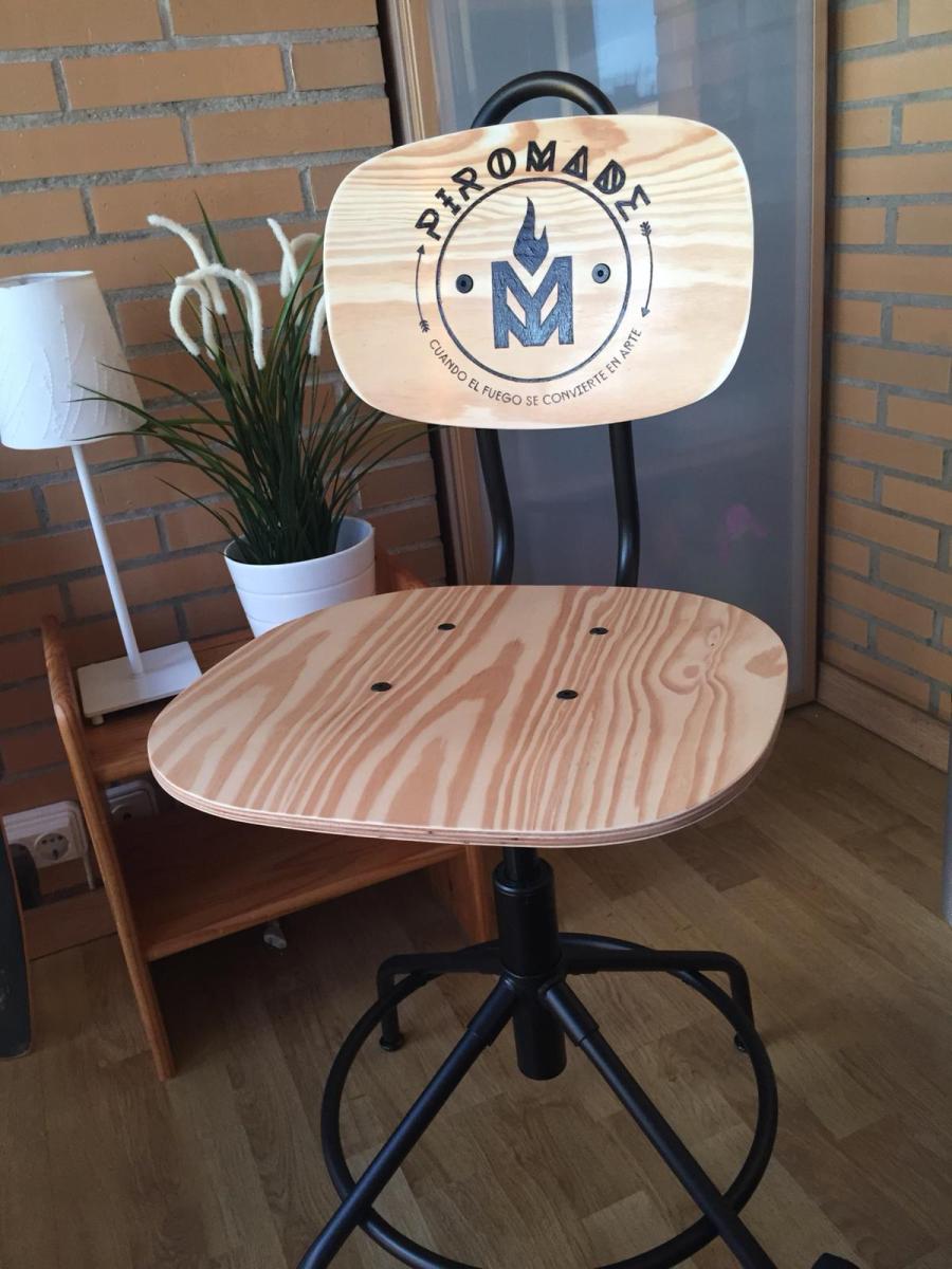Silla Ikea Pirograbada para Piromade 01