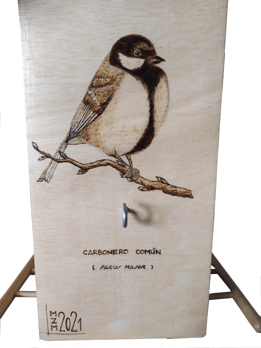 Carbonero pirograbado